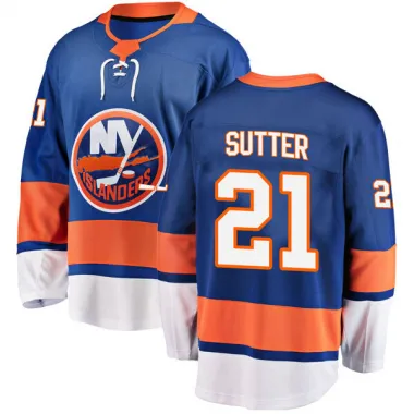 Blue Men's Brent Sutter Breakaway New York Islanders Home Jersey