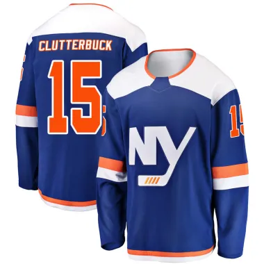 Blue Men's Cal Clutterbuck Breakaway New York Islanders Alternate Jersey