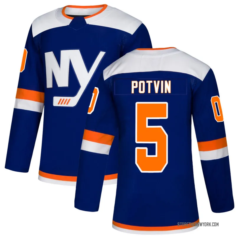 Blue Men's Denis Potvin Authentic New York Islanders Alternate Jersey