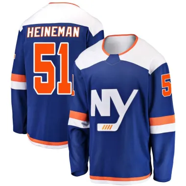 Blue Men's Emil Heineman Breakaway New York Islanders Alternate Jersey