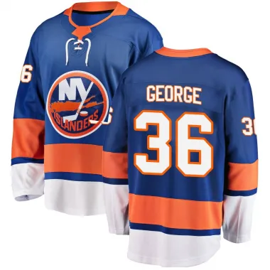 Blue Men's Isaiah George Breakaway New York Islanders Home Jersey
