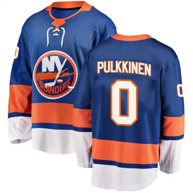 Blue Men's Jesse Pulkkinen Breakaway New York Islanders Home Jersey