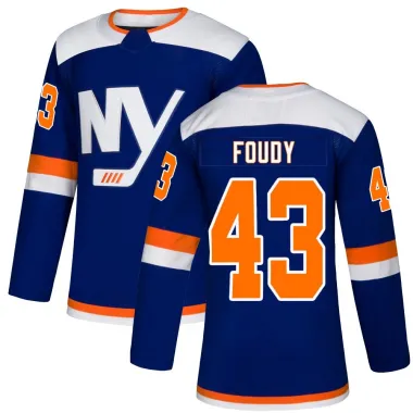 Blue Men's Liam Foudy Authentic New York Islanders Alternate Jersey