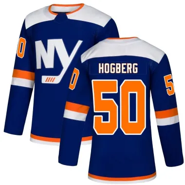 Blue Men's Marcus Hogberg Authentic New York Islanders Alternate Jersey