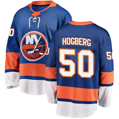 Blue Men's Marcus Hogberg Breakaway New York Islanders Home Jersey
