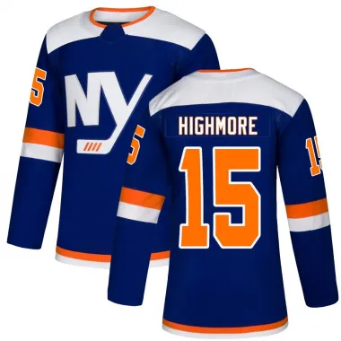 Blue Men's Matthew Highmore Authentic New York Islanders Alternate Jersey