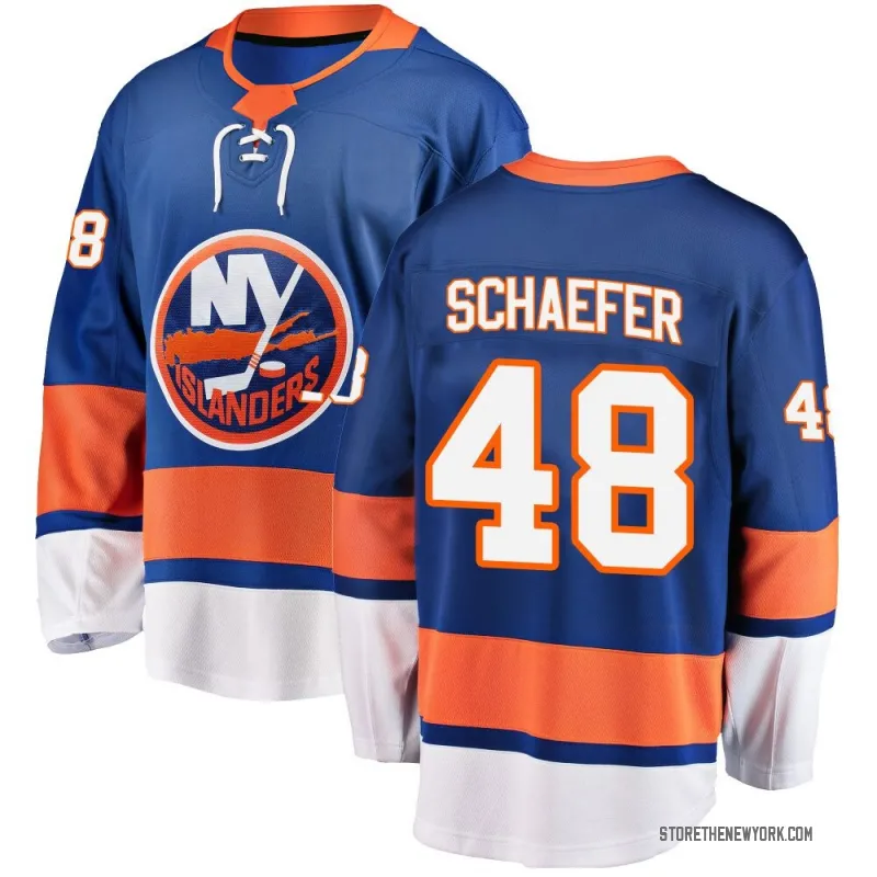 Blue Men's Matthew Schaefer Breakaway New York Islanders Home Jersey