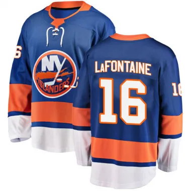 Blue Men's Pat LaFontaine Breakaway New York Islanders Home Jersey