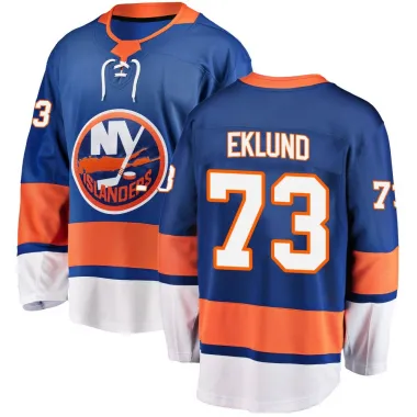 Blue Men's Victor Eklund Breakaway New York Islanders Home Jersey