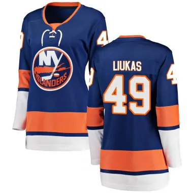 Blue Women's Eetu Liukas Breakaway New York Islanders Home Jersey