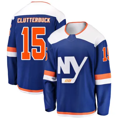 Blue Youth Cal Clutterbuck Breakaway New York Islanders Alternate Jersey