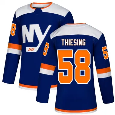 Blue Youth Camden Thiesing Authentic New York Islanders Alternate Jersey