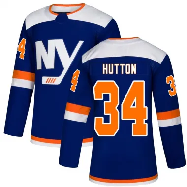 Blue Youth Grant Hutton Authentic New York Islanders Alternate Jersey