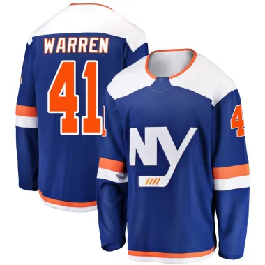 Blue Youth Marshall Warren Breakaway New York Islanders Alternate Jersey