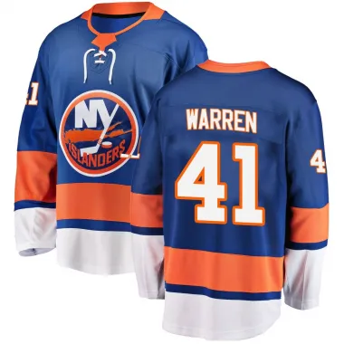 Blue Youth Marshall Warren Breakaway New York Islanders Home Jersey