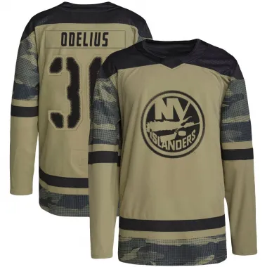 Camo Men's Calle Odelius Authentic New York Islanders Military Appreciation Practice Jersey