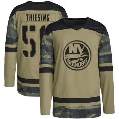 Camo Men's Camden Thiesing Authentic New York Islanders Military Appreciation Practice Jersey