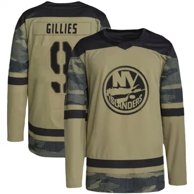 Camo Men's Clark Gillies Authentic New York Islanders Military Appreciation Practice Jersey
