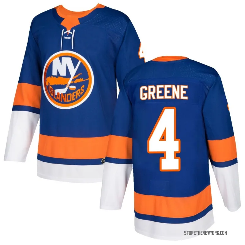 Green Men's Andy Greene Authentic New York Islanders Royal Home Jersey