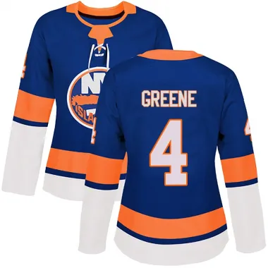 Green Women's Andy Greene Authentic New York Islanders Royal Home Jersey