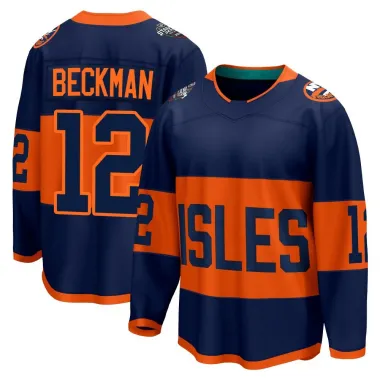 Navy Men's Adam Beckman Breakaway New York Islanders 2024 Stadium Series Jersey