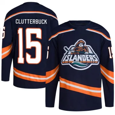 Navy Men's Cal Clutterbuck Authentic New York Islanders Reverse Retro 2.0 Jersey