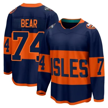 Navy Men's Ethan Bear Breakaway New York Islanders 2024 Stadium Series Jersey