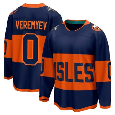 Navy Men's Gleb Veremyev Breakaway New York Islanders 2024 Stadium Series Jersey