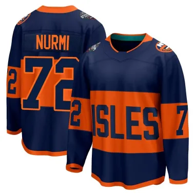 Navy Men's Jesse Nurmi Breakaway New York Islanders 2024 Stadium Series Jersey