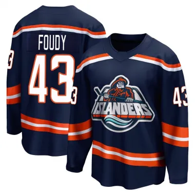 Navy Men's Liam Foudy Breakaway New York Islanders Special Edition 2.0 Jersey