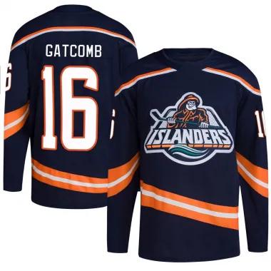 Navy Men's Marc Gatcomb Authentic New York Islanders Reverse Retro 2.0 Jersey
