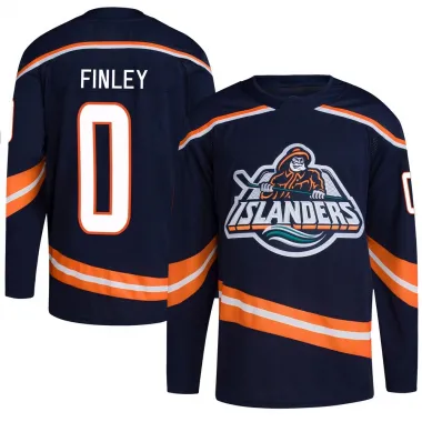 Navy Men's Quinn Finley Authentic New York Islanders Reverse Retro 2.0 Jersey