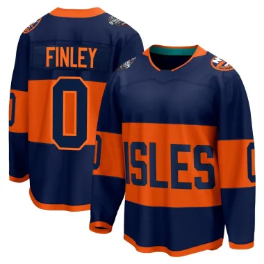 Navy Men's Quinn Finley Breakaway New York Islanders 2024 Stadium Series Jersey