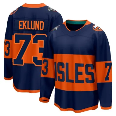 Navy Men's Victor Eklund Breakaway New York Islanders 2024 Stadium Series Jersey