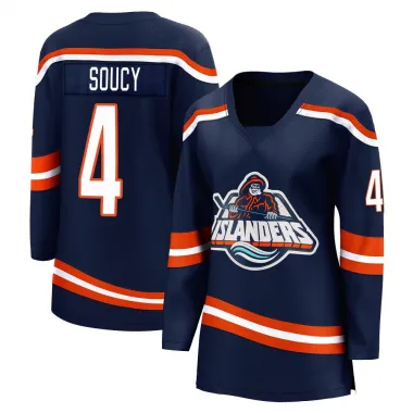 Navy Women's Carson Soucy Breakaway New York Islanders Special Edition 2.0 Jersey