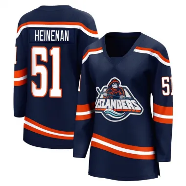 Navy Women's Emil Heineman Breakaway New York Islanders Special Edition 2.0 Jersey