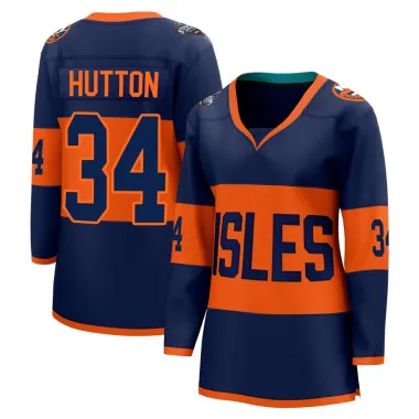Navy Women's Grant Hutton Breakaway New York Islanders 2024 Stadium Series Jersey