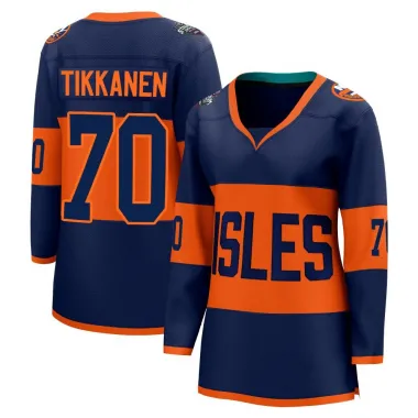 Navy Women's Henrik Tikkanen Breakaway New York Islanders 2024 Stadium Series Jersey