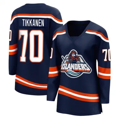 Navy Women's Henrik Tikkanen Breakaway New York Islanders Special Edition 2.0 Jersey