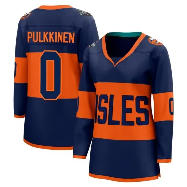 Navy Women's Jesse Pulkkinen Breakaway New York Islanders 2024 Stadium Series Jersey
