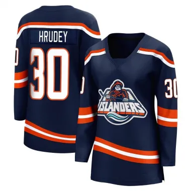 Navy Women's Kelly Hrudey Breakaway New York Islanders Special Edition 2.0 Jersey