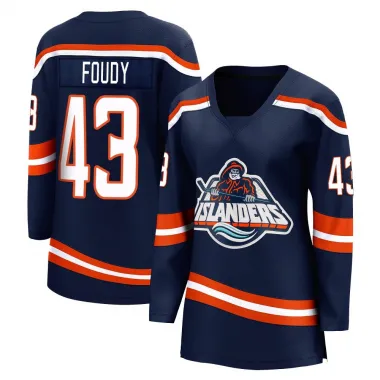 Navy Women's Liam Foudy Breakaway New York Islanders Special Edition 2.0 Jersey