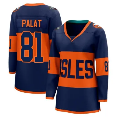 Navy Women's Ondrej Palat Breakaway New York Islanders 2024 Stadium Series Jersey