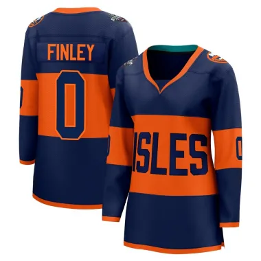 Navy Women's Quinn Finley Breakaway New York Islanders 2024 Stadium Series Jersey