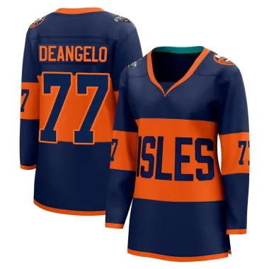 Navy Women's Tony DeAngelo Breakaway New York Islanders 2024 Stadium Series Jersey