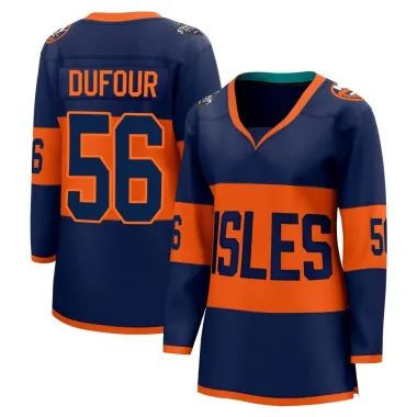 Navy Women's William Dufour Breakaway New York Islanders 2024 Stadium Series Jersey