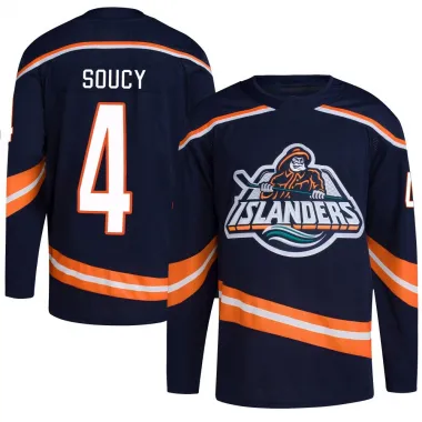 Navy Youth Carson Soucy Authentic New York Islanders Reverse Retro 2.0 Jersey