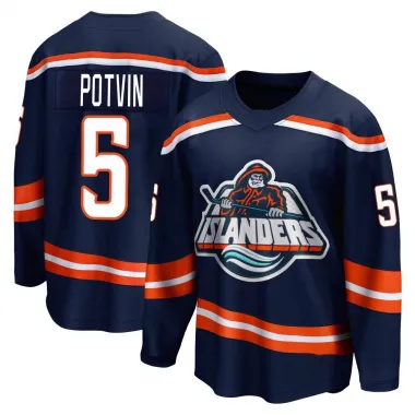 Navy Youth Denis Potvin Breakaway New York Islanders Special Edition 2.0 Jersey