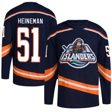 Navy Youth Emil Heineman Authentic New York Islanders Reverse Retro 2.0 Jersey