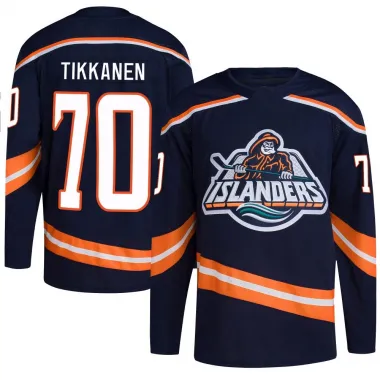 Navy Youth Henrik Tikkanen Authentic New York Islanders Reverse Retro 2.0 Jersey
